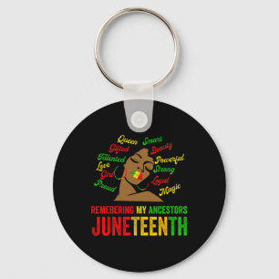 Black History Ladies Juneteenth Remebering My Ance Key Ring