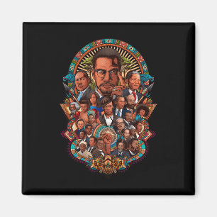 Black History Leaders Collage Inspirational Africa Magnet