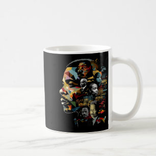 Black history leaders collage inspirational coffee mug