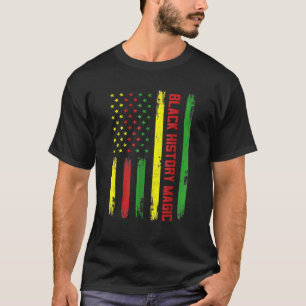 Black History Magic African American Flag For Mens T-Shirt