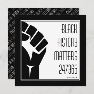 BLACK HISTORY MATTERS 247365 Power Fist BHM