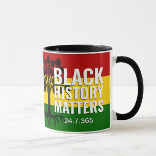 Black History Matters MONOGRAM Marcus Garvey BHM Mug