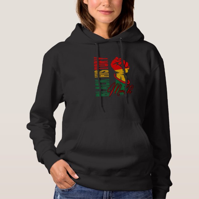 Black History Month 2022 Bhm Melanin African Ameri Hoodie (Front)