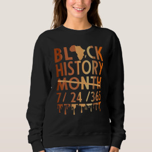 Black History Month 2022 Black History 365 Melanin Sweatshirt