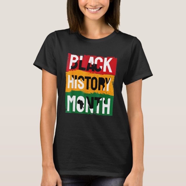 Black History Month 2022 Black History 365 Melanin T-Shirt (Front)