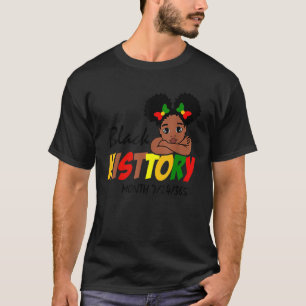 Black History Month 2022 Kids Girls 365 Melanin Pr T-Shirt
