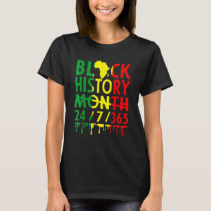 Black History Month 2023 Black History 365 Melanin T-Shirt