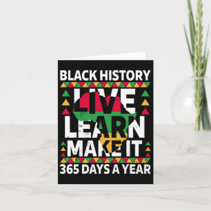 Black History Month 2025 Apparel Card