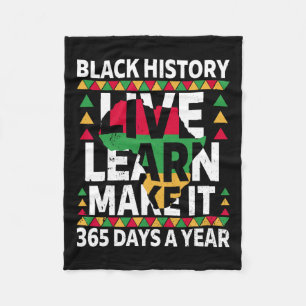 Black History Month 2025 Apparel Fleece Blanket