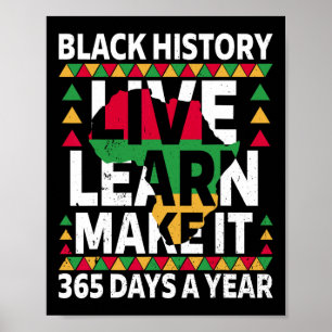 Black History Month 2025 Apparel  Poster