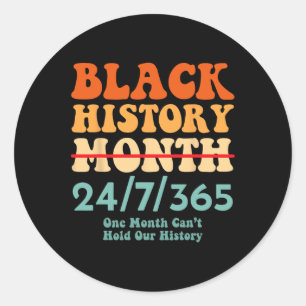 Black History Month 2025 Classic Round Sticker