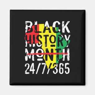 Black History Month 247365 Africa Map Melanin Wome Magnet