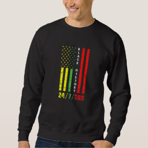 Black History Month 247365 African American Flag P Sweatshirt
