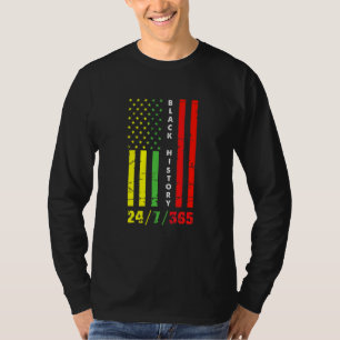 Black History Month 247365 African American Flag P T-Shirt