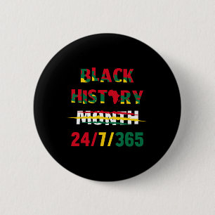 Black History Month 247365 African American Histor 6 Cm Round Badge