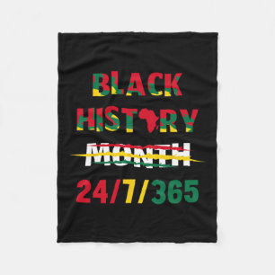 Black History Month 247365 African American Histor Fleece Blanket