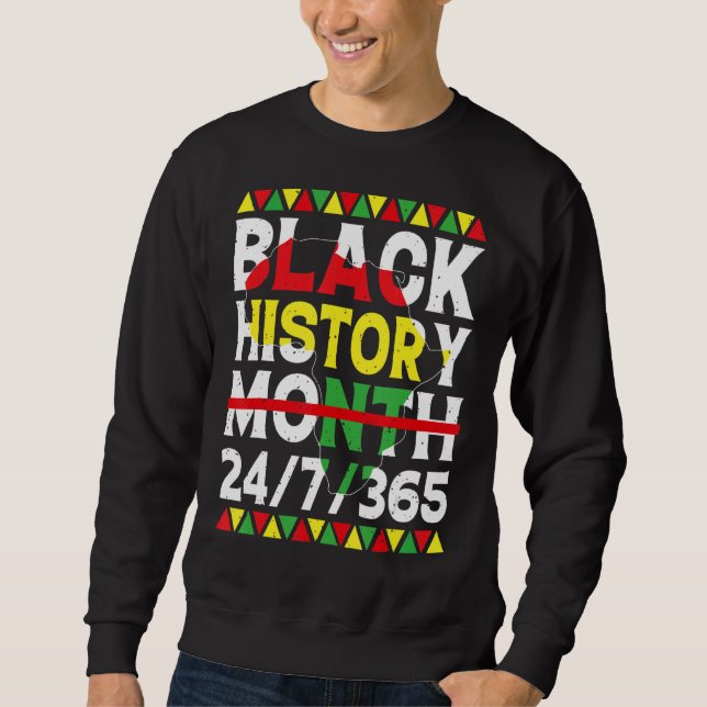 Black History Month 247365 African American Melani Sweatshirt (Front)