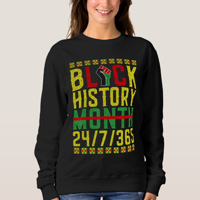 Black History Month 247365 African American Melani Sweatshirt (Front)