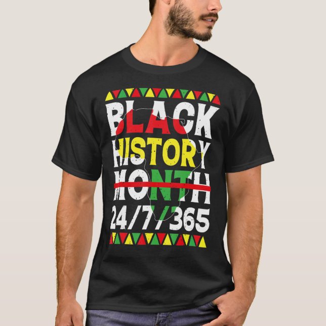 Black History Month 247365 African American Melani T-Shirt (Front)