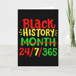 Black History Month 247365 African American Pride Card