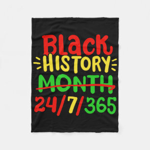 Black History Month 247365 African American Pride  Fleece Blanket