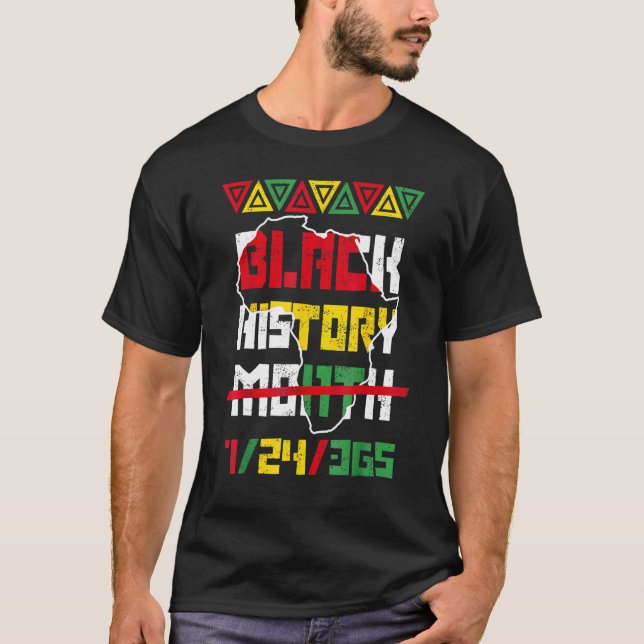 Black History Month 247365 African American Pride  T-Shirt (Front)