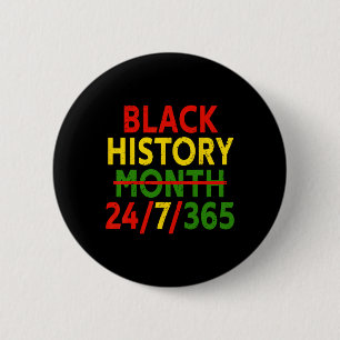 Black History Month 247365 African Melanin Black G 6 Cm Round Badge