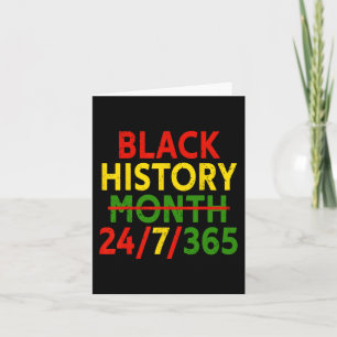 Black History Month 247365 African Melanin Black G Card