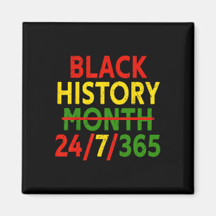 Black History Month 247365 African Melanin Black G Magnet