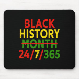 Black History Month 247365 African Melanin Black G Mouse Pad