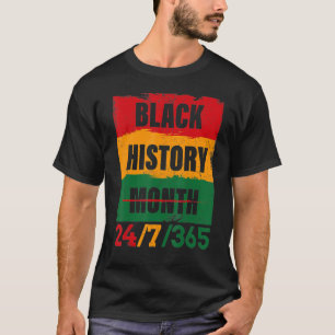 Black History Month 247365 African Melanin Black P T-Shirt