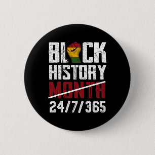 Black History Month 247365 Gifts African American  6 Cm Round Badge