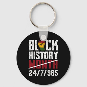 Black History Month 247365 Gifts African American Key Ring