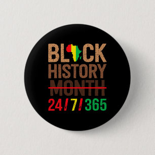 Black History Month 247365 Melanin African America 6 Cm Round Badge