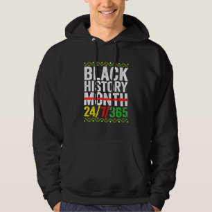 Black History Month 247365 Pride African American  Hoodie