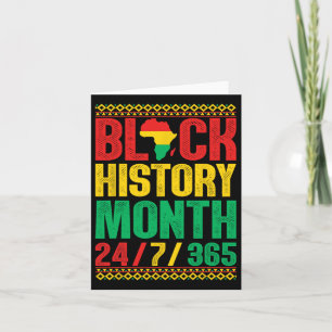 Black History Month 247365 Shirt Africa For Men Wo Card