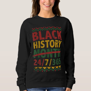 Black history month 247365 with african flag sweatshirt