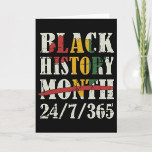Black History Month 247365 With African Map Flag  Card