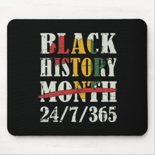 Black History Month 247365 With African Map Flag Mouse Pad