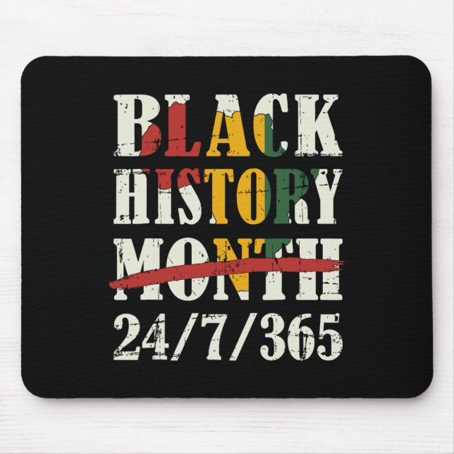 Black History Month 247365 With African Map Flag  Mouse Pad (Front)