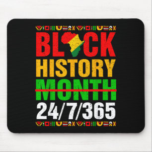 Black History Month 24_7_365 African American Men Mouse Pad