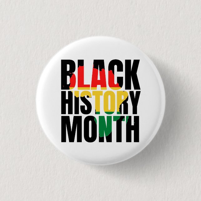 Black History Month  3 Cm Round Badge (Front)