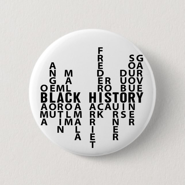 Black History Month 6 Cm Round Badge (Front)