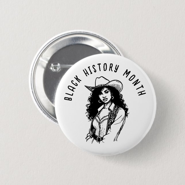 Black History Month  6 Cm Round Badge (Front & Back)