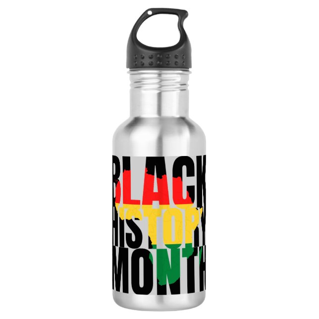 Black History Month 710 Ml Water Bottle (Front)