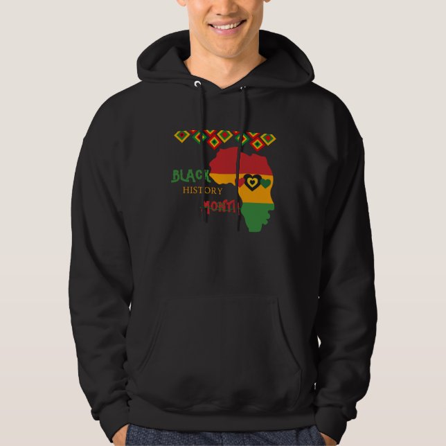 Black History Month Africa American Hoodie (Front)