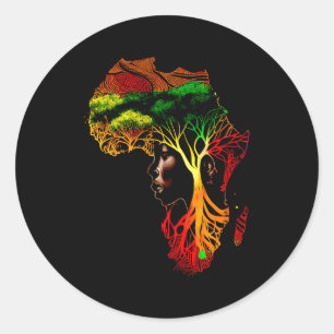Black History Month African American Ancestors R T Classic Round Sticker