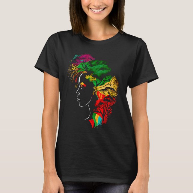 Black history month  African American Ancestors' r T-Shirt (Front)