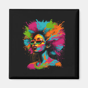 Black History Month African American Black Queen J Magnet