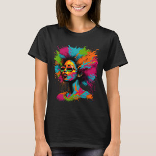Black History Month African American Black Queen J T-Shirt